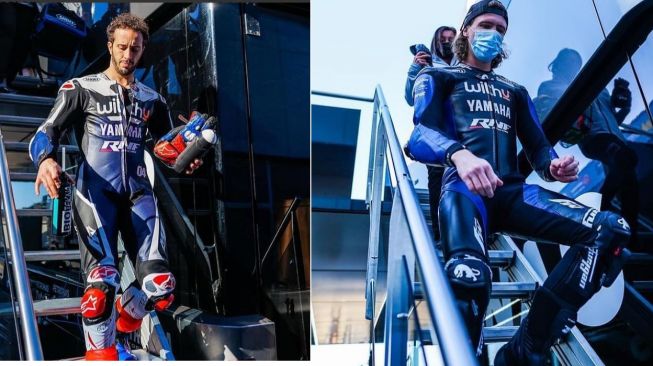 Andrea Dovizioso dan Darryn Binder yang tergabung dalam tim WithU Yamaha RNF (Instagram)