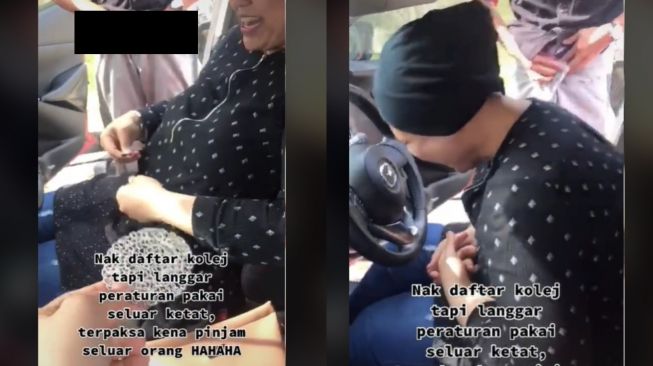 Langgar Aturan Pakai Celana Ketat Saat Daftar Kuliah (TikTok)