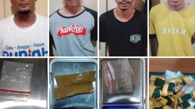 4 Pengedar Narkoba di Kota Serang Dibekuk Polisi