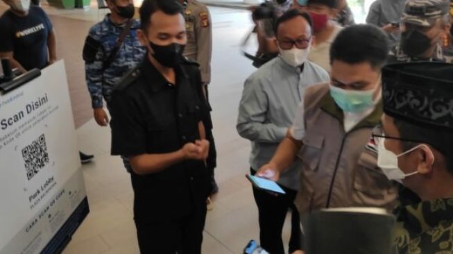 Mal di Balikpapan Sudah Siap Berlakukan Scan Barcode PeduliLindungi di Pintu Masuk