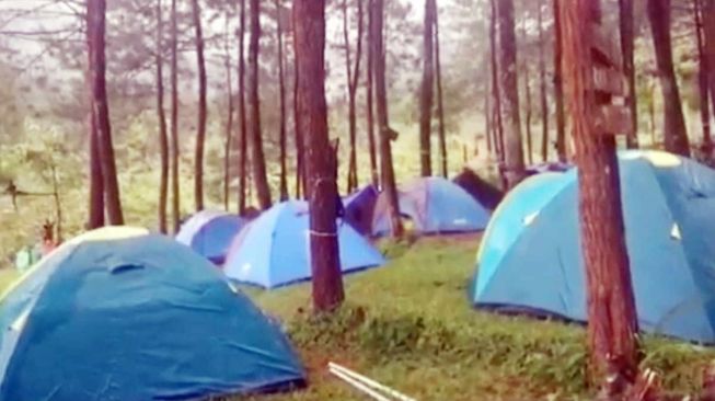 Tempat Camping di Gunung Galunggung Tasikmalaya Kembali Dibuka