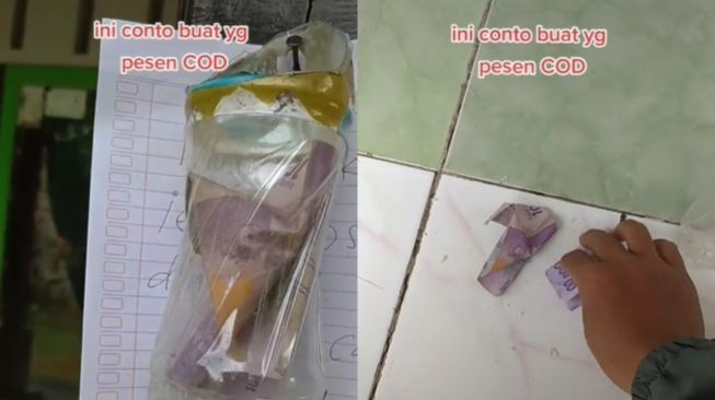 Beli Barang COD, Pembeli Ini Sudah Tinggalkan Uang di Luar Rumah (TikTok)