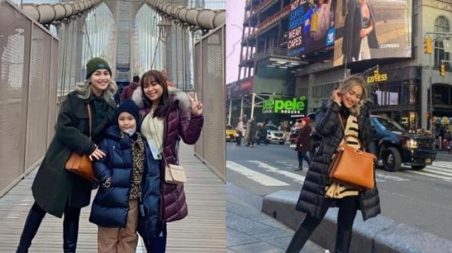 Widih, Ini 8 Potret Liburan Ayu Ting Ting di New York Bareng Bilqis, Nonton Konser BTS!