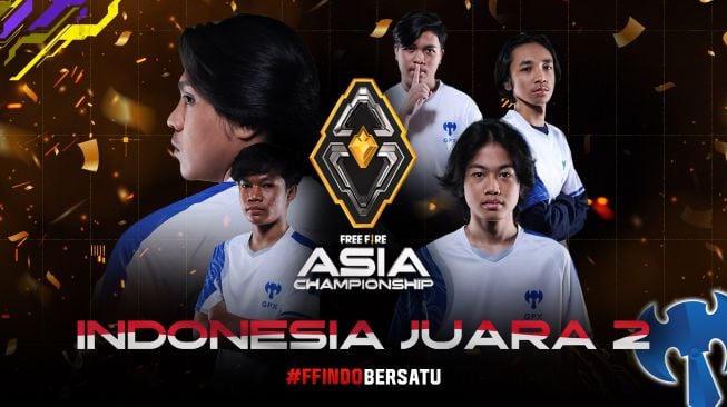 Juara Dua Free Fire Asia Championship, Garena Ucapkan Selamat untuk GPX