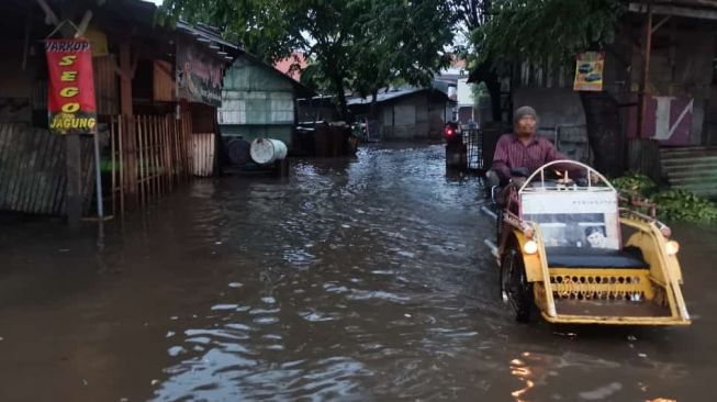 Kota Pasuruan Juga Kebanjiran, Ketinggian Air Selutut Orang Dewasa