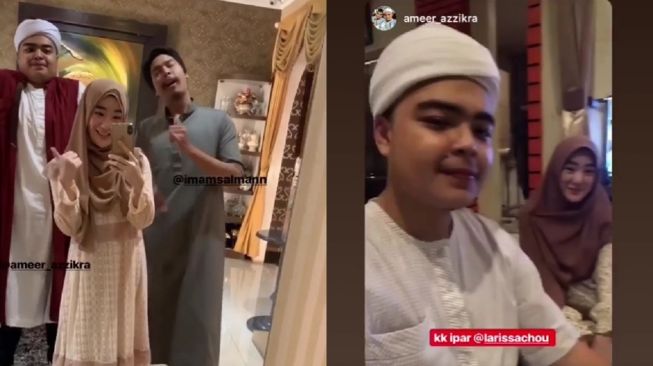 Potret Kenangan Larissa Chou dan Ameer Azzikra (Instagram/@larissachou)