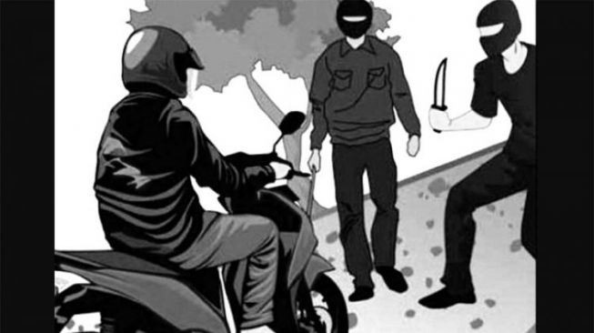 Tukang Ojek di Bukittinggi Dibegal Komplotan Bersenjata Tajam, Sepeda Motor Raib