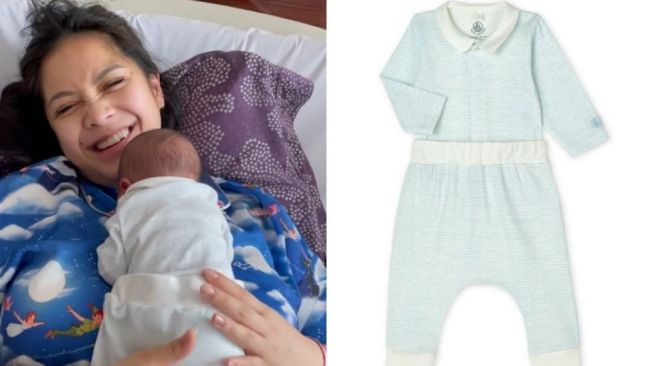 harga outfit Baby Rayyanza anak kedua Nagita Slavina. [Instagram.com/fashion_nagitaslavina]