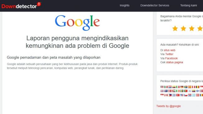 Google Down Pagi Ini, 1 Desember 2021: Sebagian Pengguna Kesulitan Akses Laman Pencarian