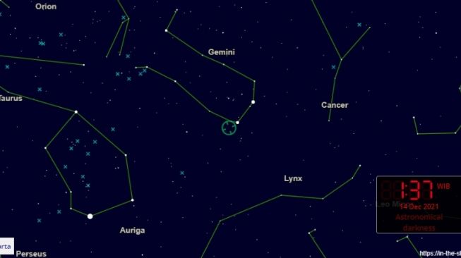 Fenomena langit Desember 2021, hujan meteor geminid. [In the Sky]