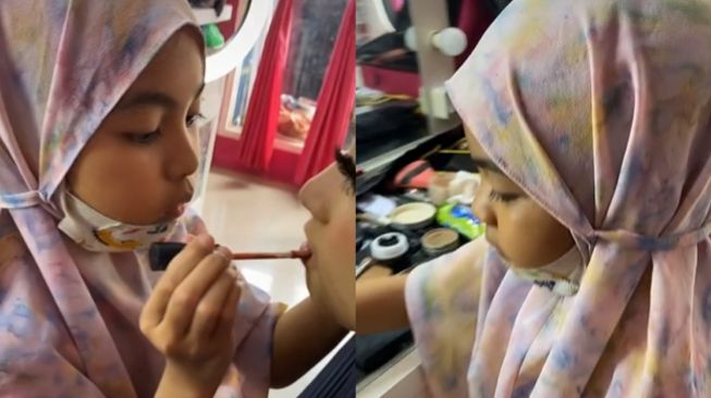 Bocil Rias Wajah Pengantin, Warganet Insecure Lihat Hasil Make Up