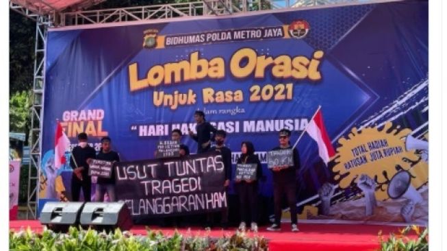 Bikin Geleng-Geleng, Polda Metro Jaya Bikin Lomba Orasi Unjuk Rasa Bersamaan Aksi 212