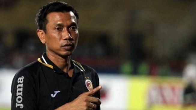 Persita Tangeran coach Widodo C. Putro.  (BETWEEN North Sumatra/int/)