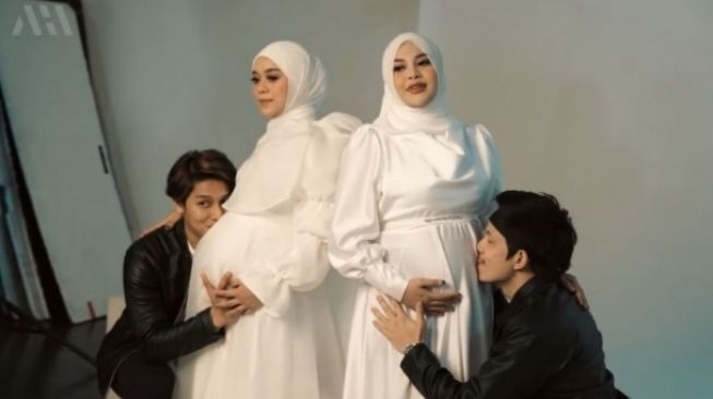 Duo Bumil Cantik, 7 Pemotretan Maternity Aurel Hermansyah Bareng Lesti Kejora