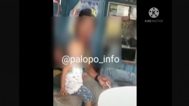 Viral Video Ayah Cekoki Balita Dengan Rokok di Luwu Utara