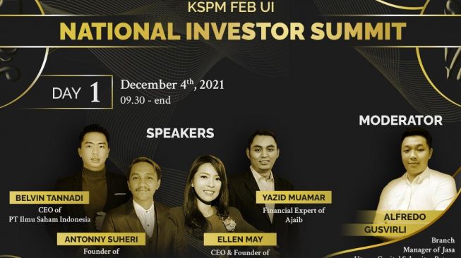 National Investor Summit KSPM FEB UI akan Diselenggarakan 3 Desember 2021