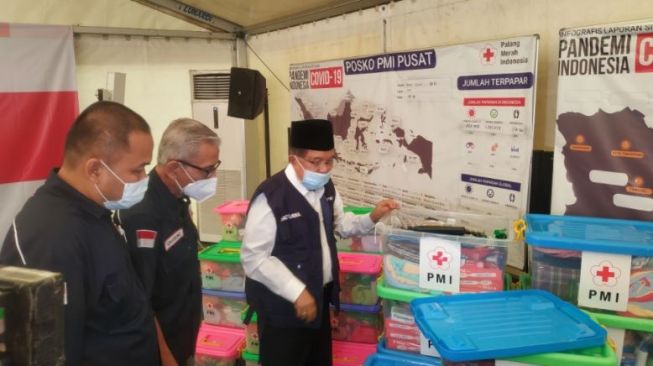 Dilepas Jusuf Kalla, PMI Kirim Bantuan untuk Erupsi Gunung Semeru