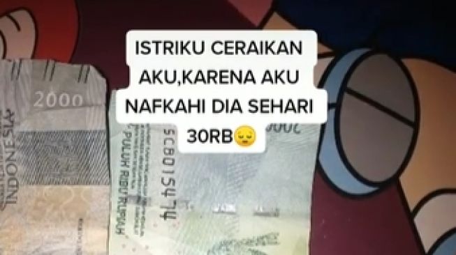 Viral Curhatan Suami Diceraikan Istri Gegara Beri Nafkah Rp 30 Ribu