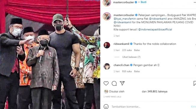 Unggahan Deddy Corbuzier [Instagram/mastercorbuzier]