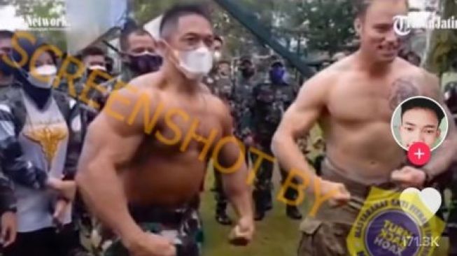 CEK FAKTA: Viral Panglima TNI Andika Perkasa Adu Otot dengan Tentara AS, Benarkah?