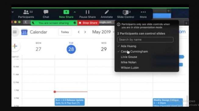 Fitur baru Zoom, Attendance Status atau Status Kehadiran. [Zoom]