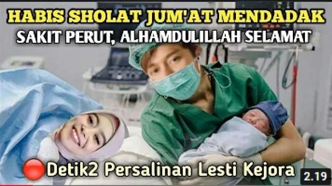 Kabar soal Lesti Kejora yang disebut telah melahirkan. (Youtube/Fathor Roziy)