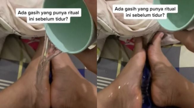 Viral Pria Punya Ritual Tak Biasa Sebelum Tidur (TikTok)