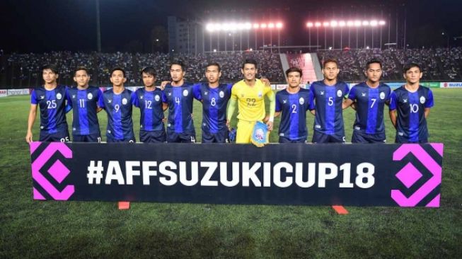 Arsip - Timnas Kamboja di Piala AFF 2018. [affsuzukicup.com]