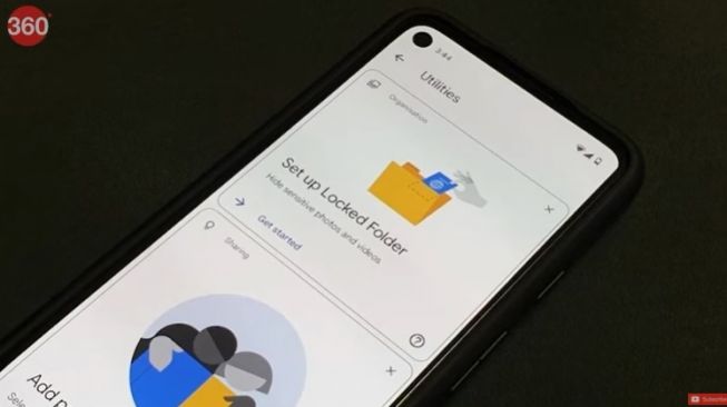 Fitur baru Google Photos, Locked Folder. [YouTube/Gadgets 360]
