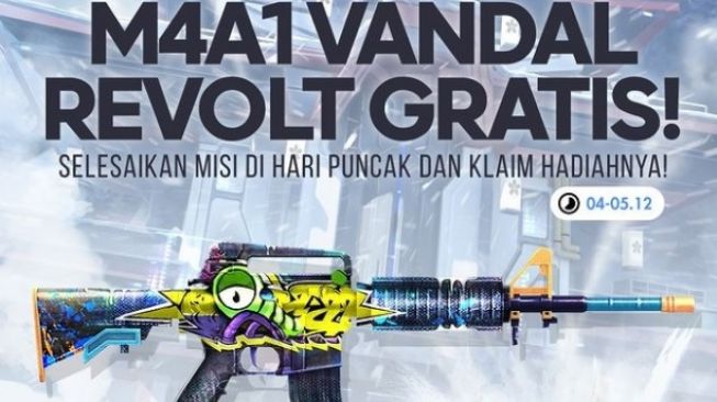 Kode Redeem FF 8 Desember 2021, Buruan Klaim Vandal Revolt Weapon Loot Crate