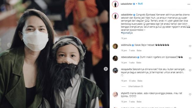 Putra Sabai Morscheck dan Ringgo pentas jadi Nabi Nuh (instagram.com)