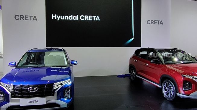 Hyundai Creta  yang tampil di GIIAS Surabaya 2021 [Suara.com/Dimas Angga Perkasa].