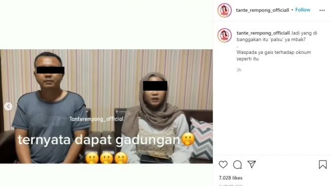 Wanita Pamer Jadi Ibu Bhayangkari, Tak Disangka Ternyata Kekasihnya Polisi Gadungan Instagram/@(tante_rempong_officiall))