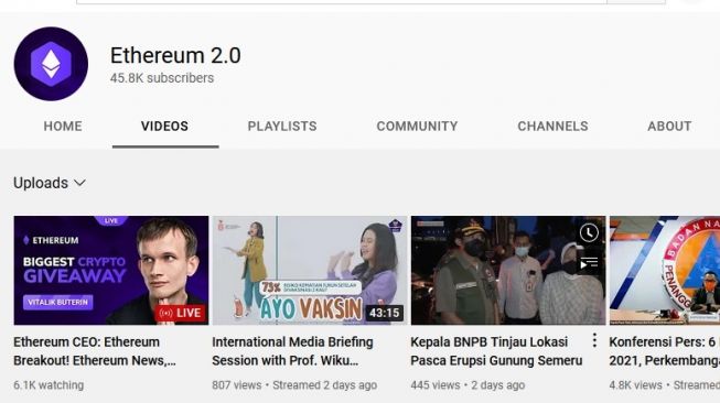 BNPB Akui Akun Youtube-nya Diretas, Kini Sedang Dipulihkan