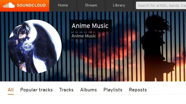 Aplikasi musik anime, Anime Music. [Soundcloud]