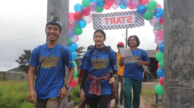 Para peserta Water Advanture Jelajah Air Nusantara yang dilaksanakan di Ciasihan, Pamijahan, Bogor [Suara.com]