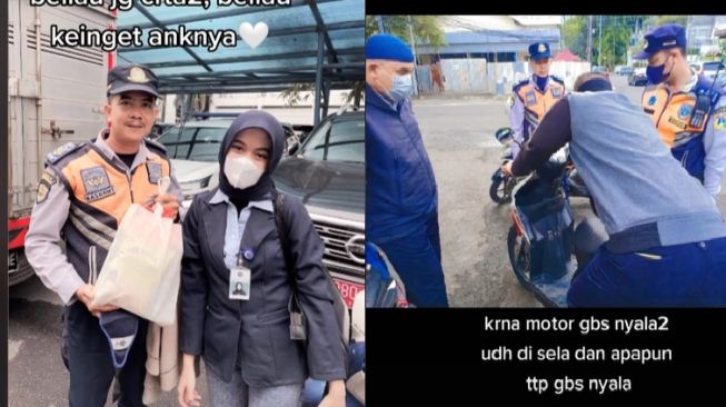 Motor Mogok di Jalan, Wanita Cantik Ini Dapatkan Bantuan Tak Terduga dari Petugas Dishub