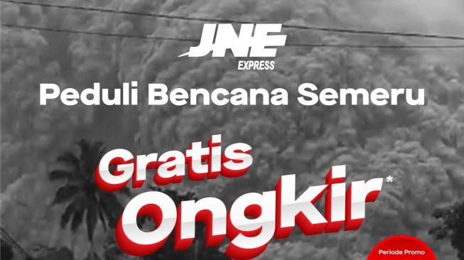 JNE memberikan free ongkir bantuan untuk warga terdampak erupsi Semeru - (SuaraJogja.id/HO-JNE)