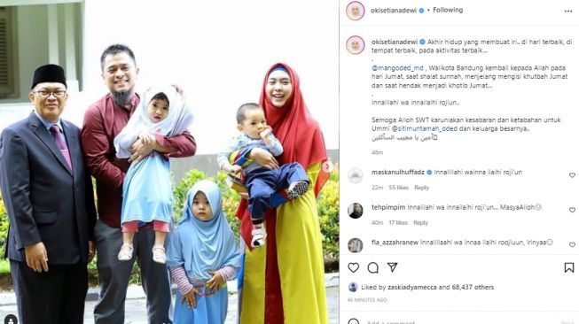 Postingan Oki Setiana Dewi (instagram.com)