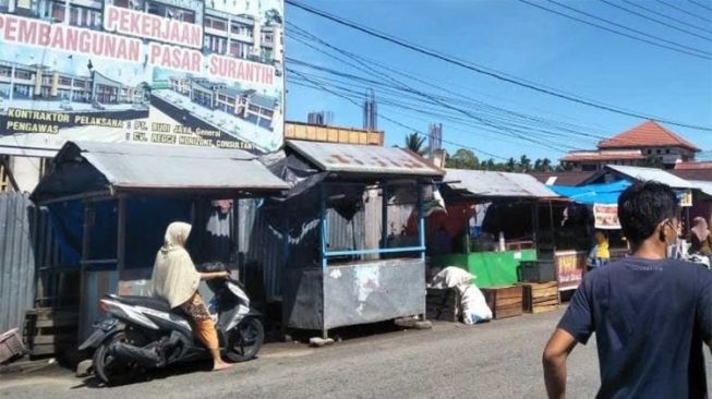 Pembangunan Pasar Rakyat Surantih Pesisir Selatan Batal Dilanjutkan, Pedagang Kecewa