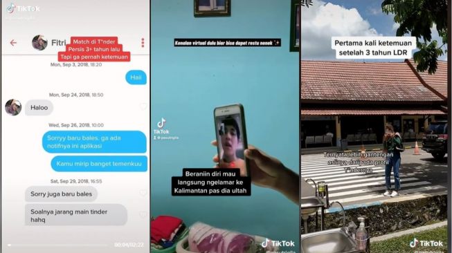 Viral Kisah Pasangan Ketemu di Tinder, LDR 3 Tahun sebelum Tatap Muka (tiktok.com/@pasutrigila)