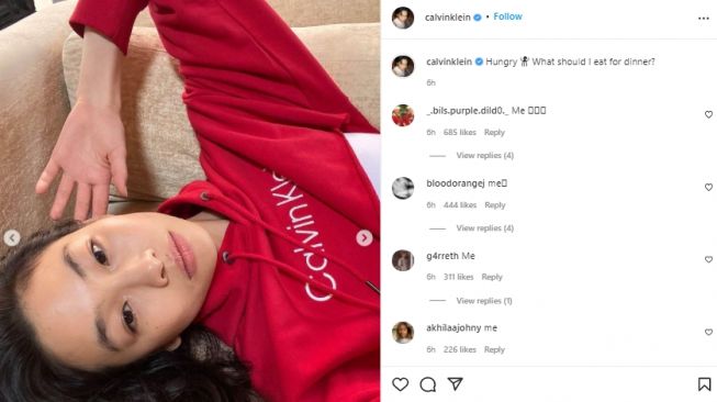 Squid Game's' HoYeon Jung Takes Over Calvin Klein IG