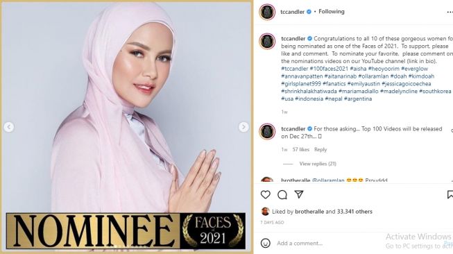 Olla Ramlan Masuk di Daftar Wanita Cantik Dunia Yang Berhijab