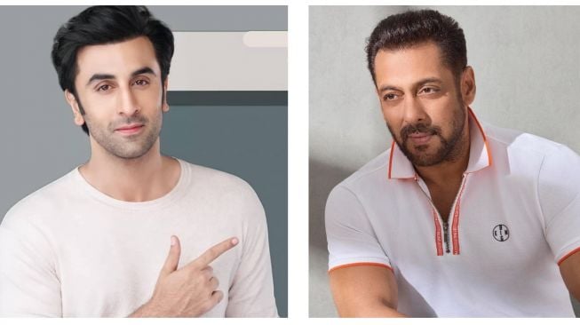 Salman Khan dan Ranbir Kapoor adu gaya. [Instagram]