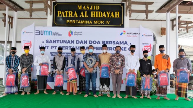 HUT ke-64 Pertamina, Patra Niaga Jawa Bagian Tengah Gelar Rangkaian Bakti Sosial