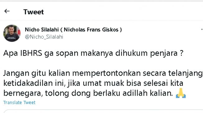 Protes terhadap vonis yang dijatuhkan pada Rchel Vennya (Twitter)