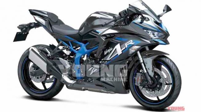 Render dari Kawasaki ZX-4R dari majalah Young Machine (Greatbiker)