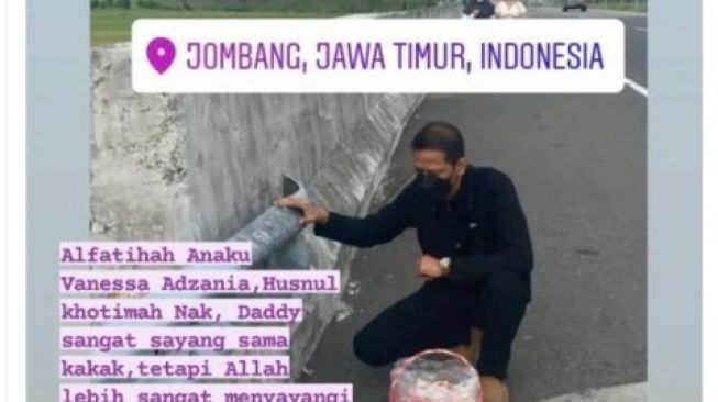 Doddy Sudrajat berdoa di tol (twitter.com/unmagnetism)