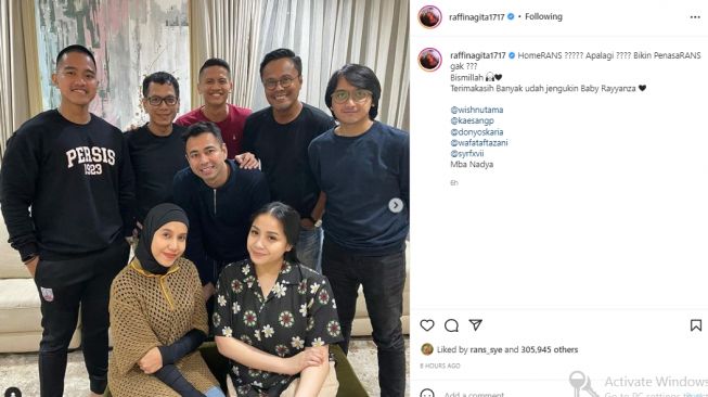 Kaesang Pangarep kembali ajak Nadya Arifta bertamu di rumah Raffi Ahmad (instagram.com)
