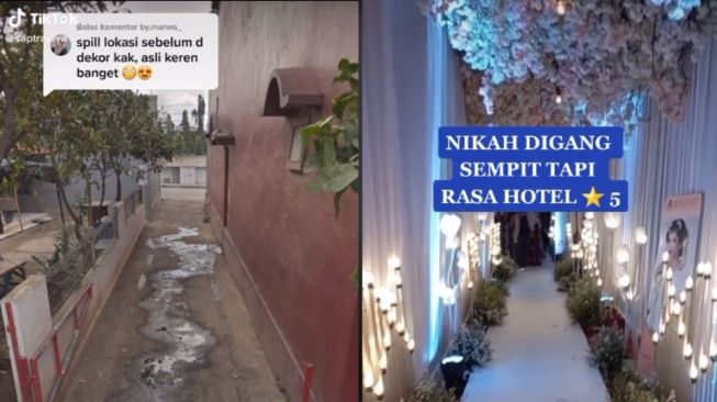 Nikah di Gang Sempit Bak Hotel Bintang Lima, Warganet: Tempat Kecil Tapi Duit Gede